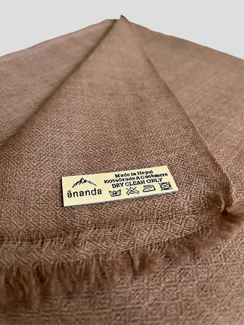 Finest Cashmere Stole  - Peruvian Cacao