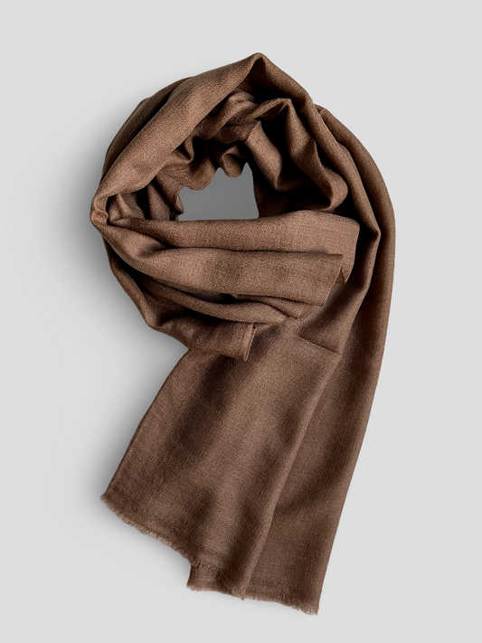 Finest Cashmere Stole  - Peruvian Cacao