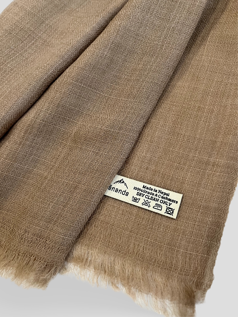 Finest Cashmere Stole  - Arabian Camel