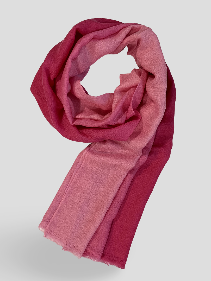 Finest Cashmere Stole  - French Rose Ombre