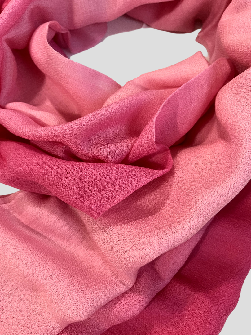 Finest Cashmere Stole  - French Rose Ombre