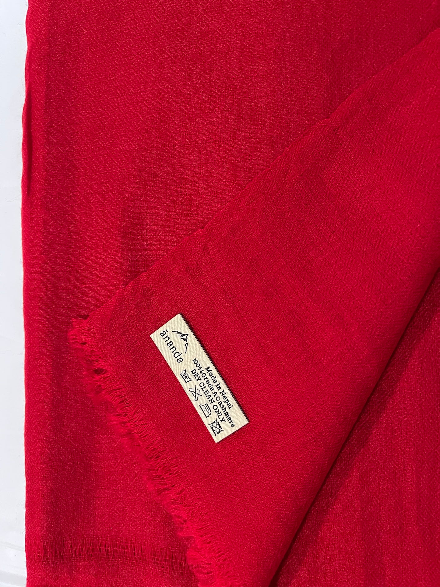 Finest Cashmere Stole  - Scarlet Red