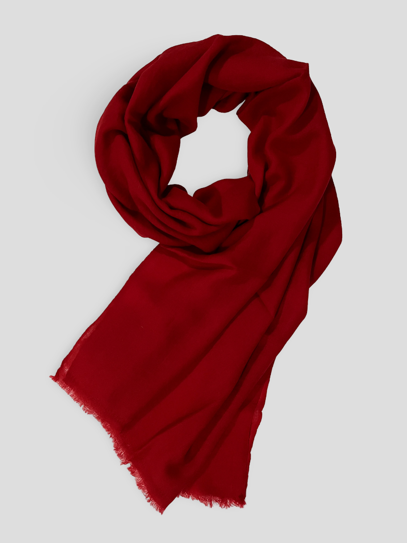 Finest Cashmere Stole  - Scarlet Red