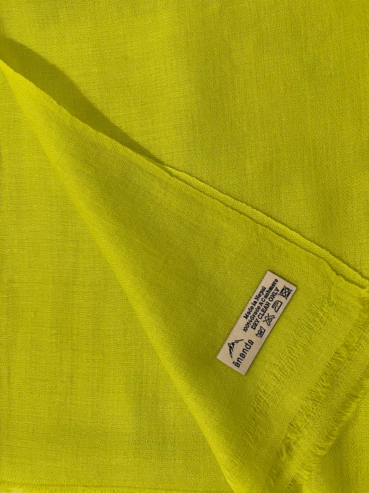 Finest Cashmere Stole  - Chartreuse Verte