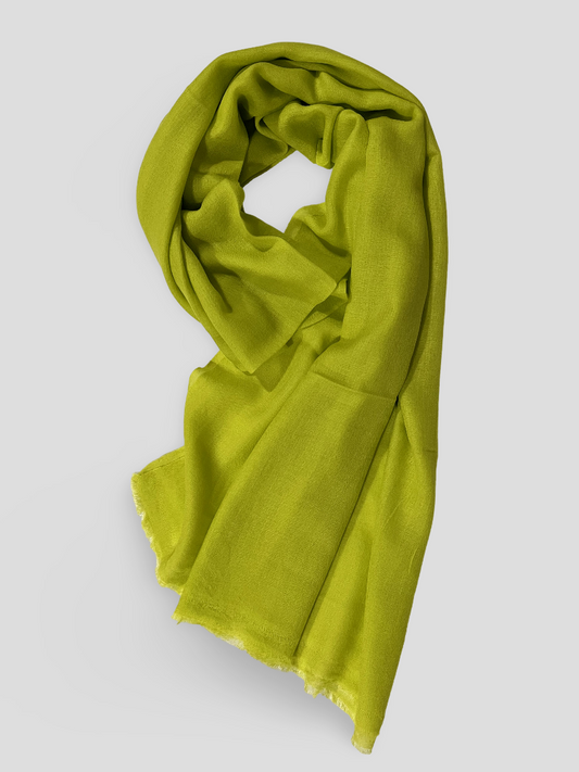 Finest Cashmere Stole  - Chartreuse Verte