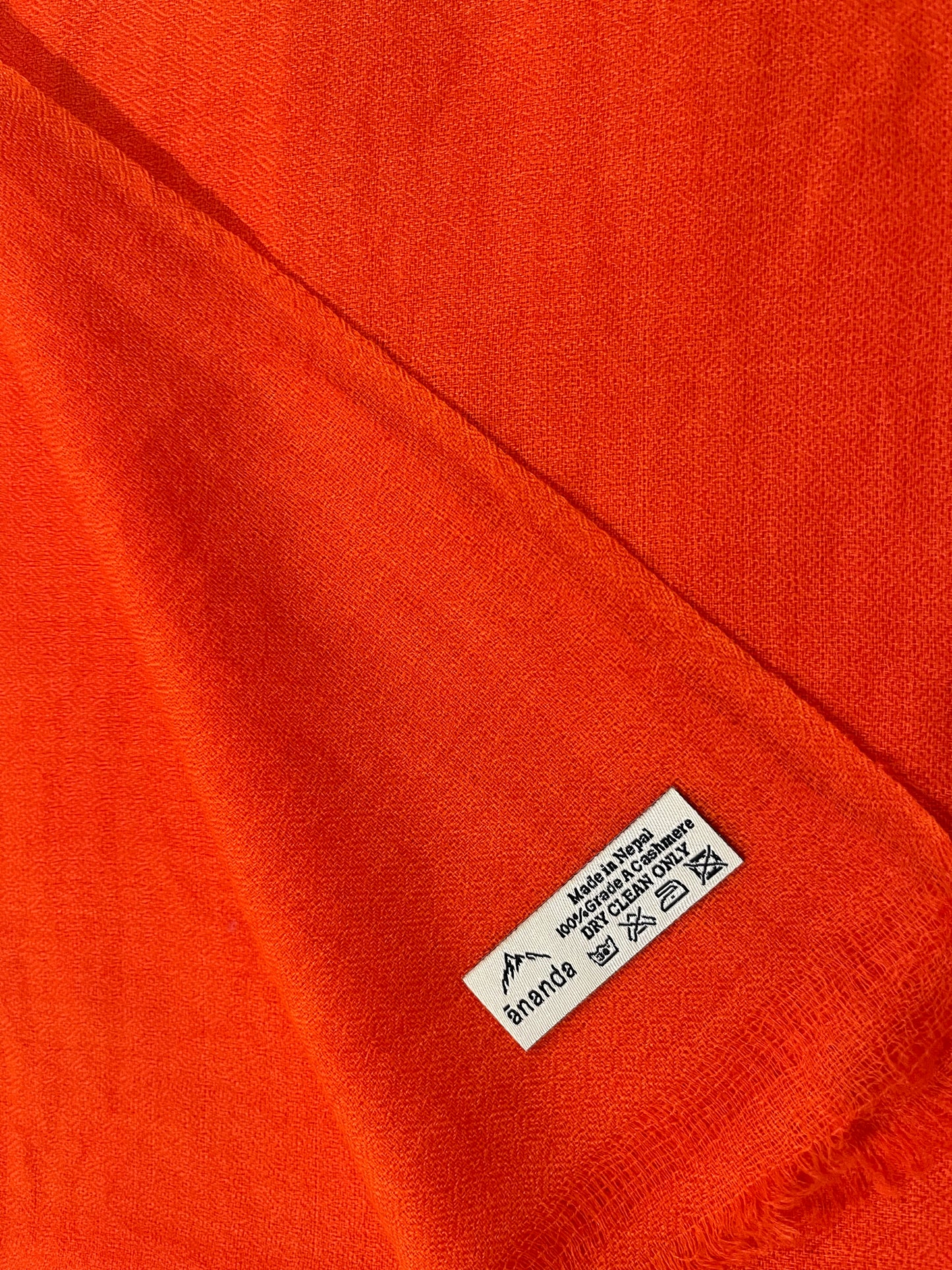 Finest Cashmere Stole  - Vivid Orange