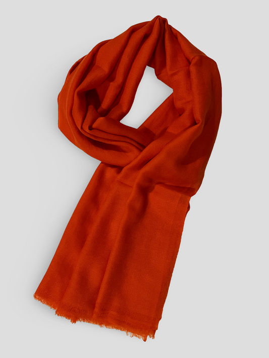 Finest Cashmere Stole  - Vivid Orange