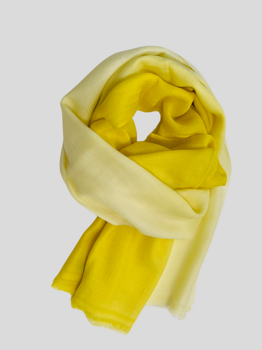 Finest Cashmere Stole  - Citrus Meringue Ombre